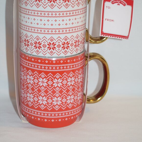 New 2021 Walmart 2 Pack Christmas Mugs Cups - Picture 2 of 9
